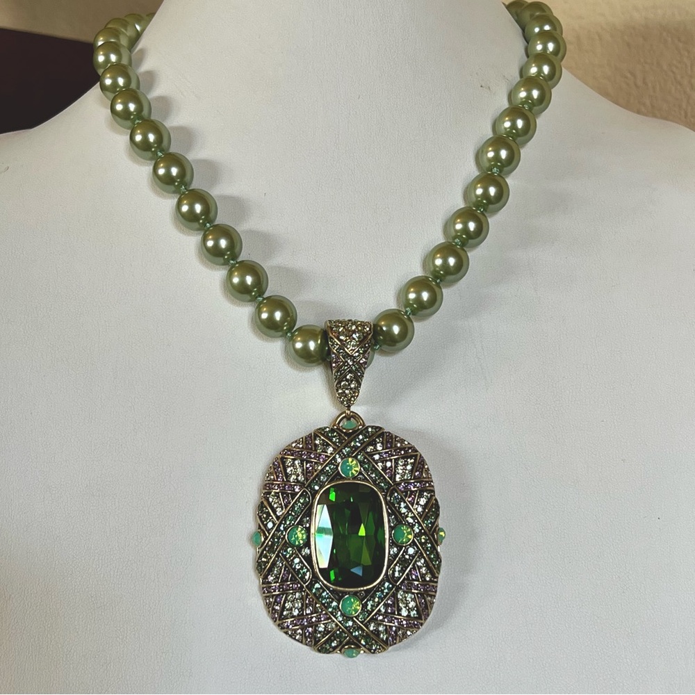 HEIDI DAUS “Triple Play” Removable Enhancer w/ Pearl Necklace, New in Box